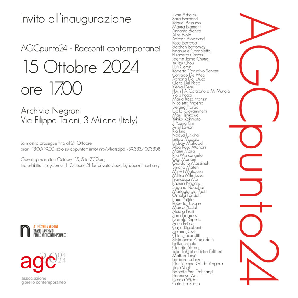 Milano Jewelry Week 2024 AGCpunto Archivio Negroni